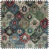 CASPAR Velvet Fabric - Forest Green