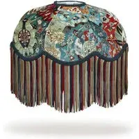 CASPAR Velvet Tilia Lampshade - Forest