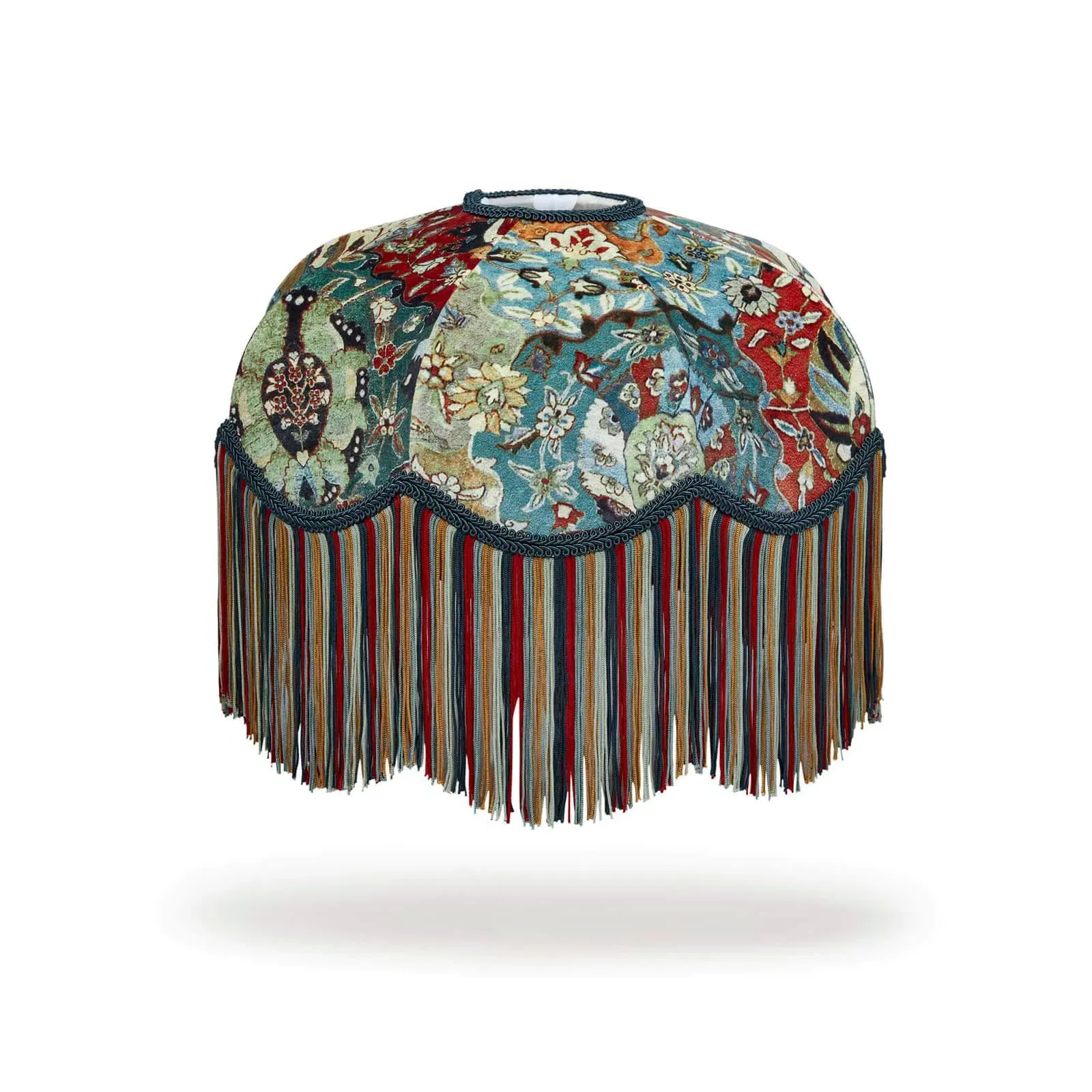 CASPAR Velvet Tilia Lampshade - Forest