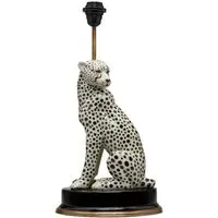 CHEETAH Lampstand - Natural, Brass & Ceramic