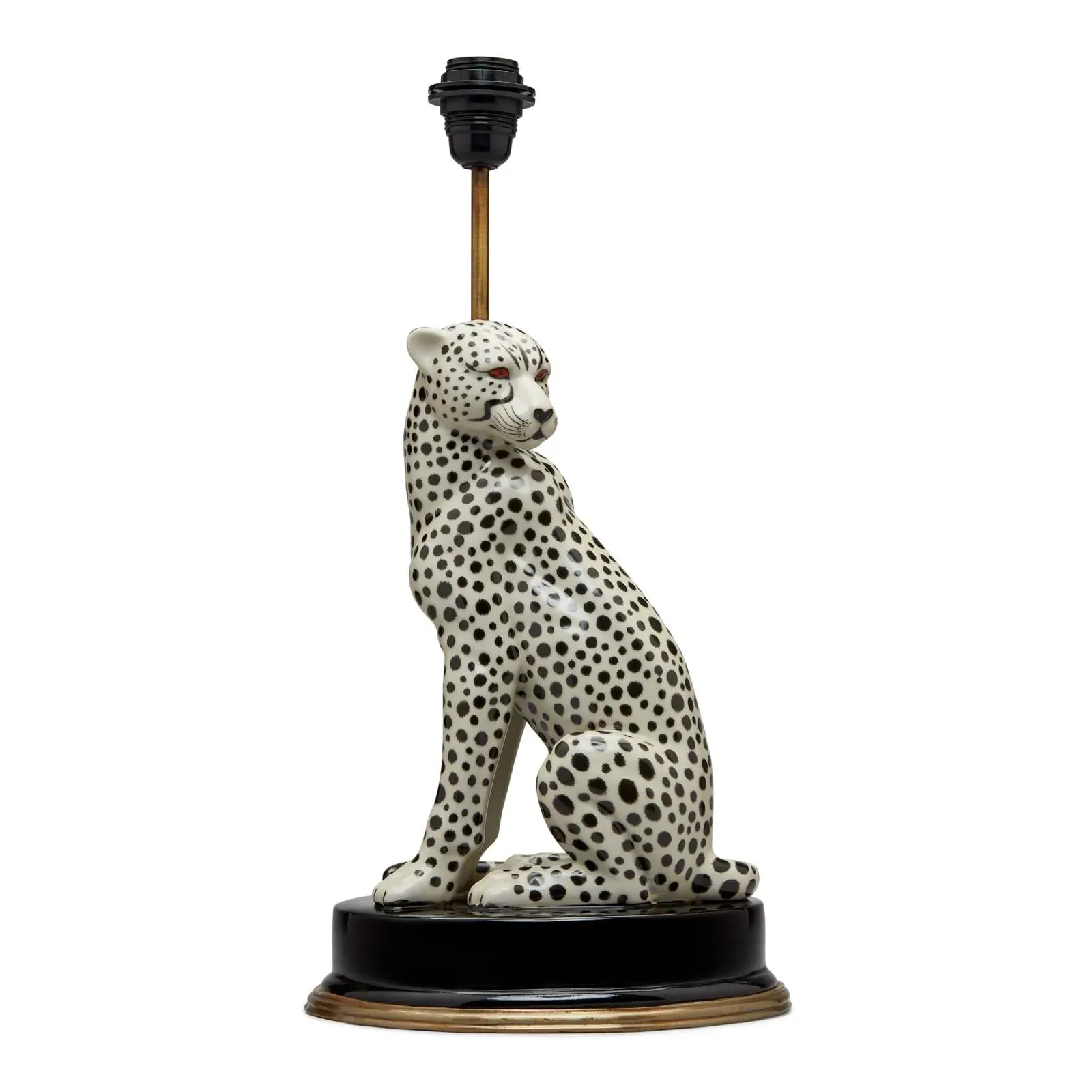 CHEETAH Lampstand - Natural, Brass & Ceramic