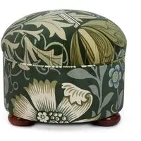 COMPTON MAGNA Velvet Vesper Ottoman - Verde