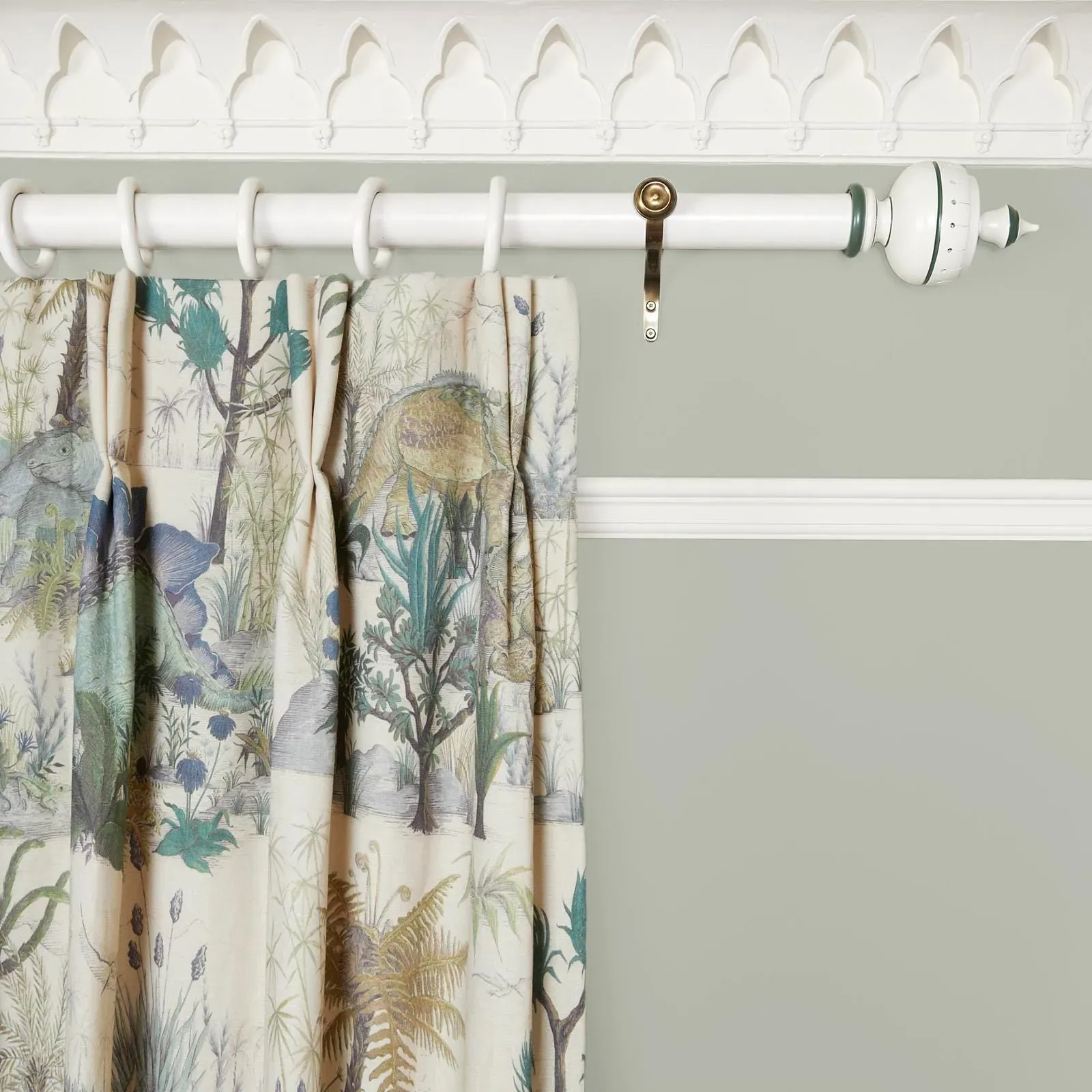 DINOSAURIA Cotton Linen Curtain - Ecru