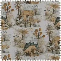 DINOSAURIA Cotton Linen Fabric - Dusk