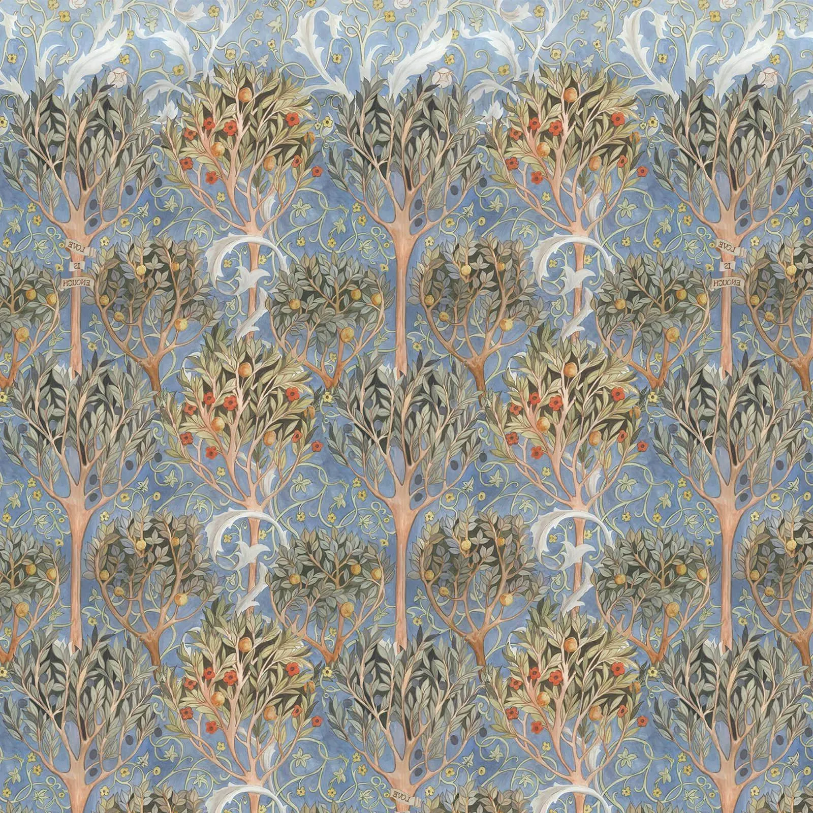 Earthly Paradise Wallpaper Sample - Celestial Blue product