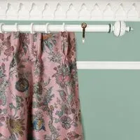 Flora Fantasia Jacquard Curtain - Pink
