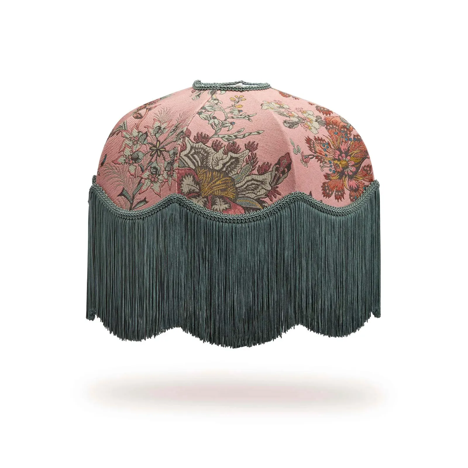 Flora Fantasia Jacquard Tilia Lampshade - Bisque Pink