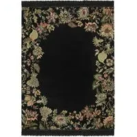 Flora Fantasia Rug - Noir