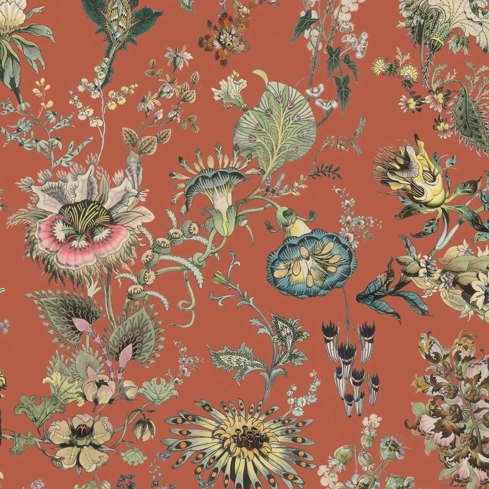 Flora Fantasia Wallpaper - Amber