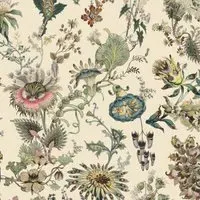 Florafantasia Wallpaper Sample - Ecru