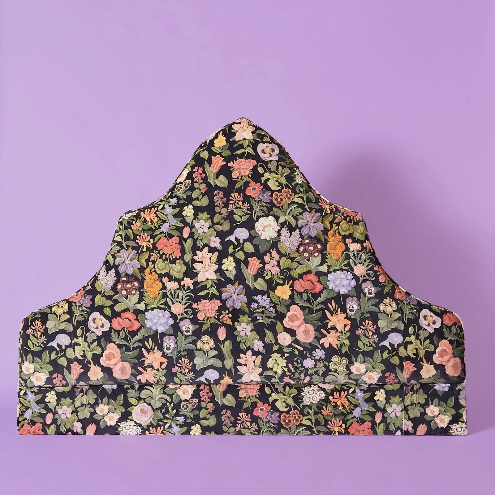 FLORALIA Gothic Arch Headboard - Noir