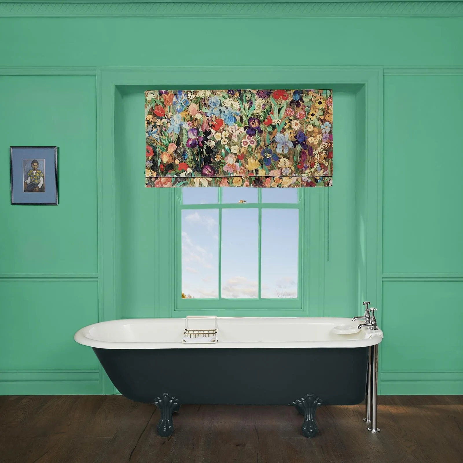 FLORIBUNDA MAGNA Roman Blind - Zenith, Velvet image