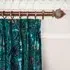 FLORIKA Velvet Curtain - Petrol