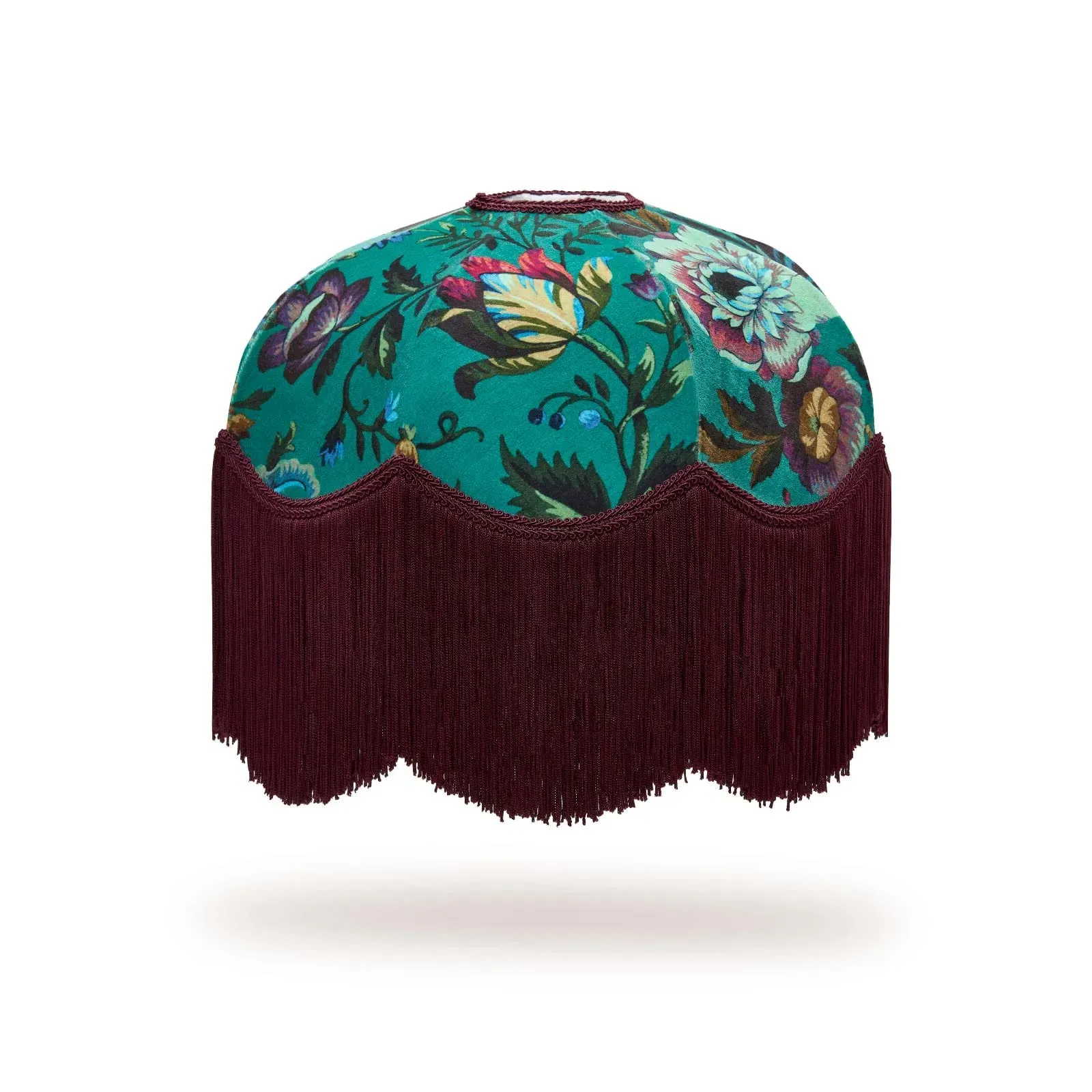 FLORIKA Velvet Tilia Lampshade - Petrol product