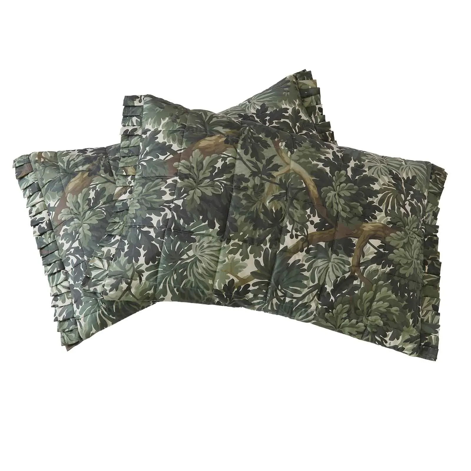Foris Cotton Sateen Pillowcases - Verdure