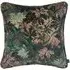 FORIS Large Piped Velvet Cushion - Cerulean