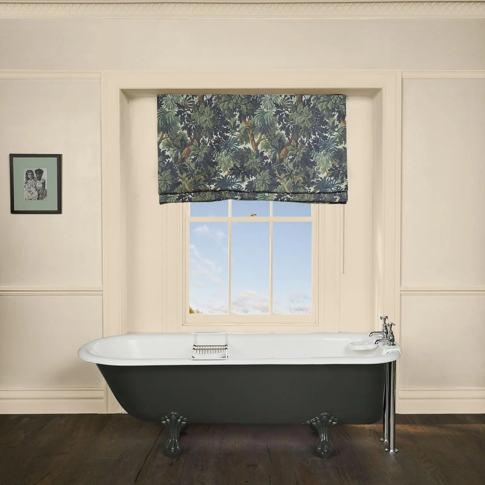 FORIS Roman Blind - Verdure, Cotton Linen image
