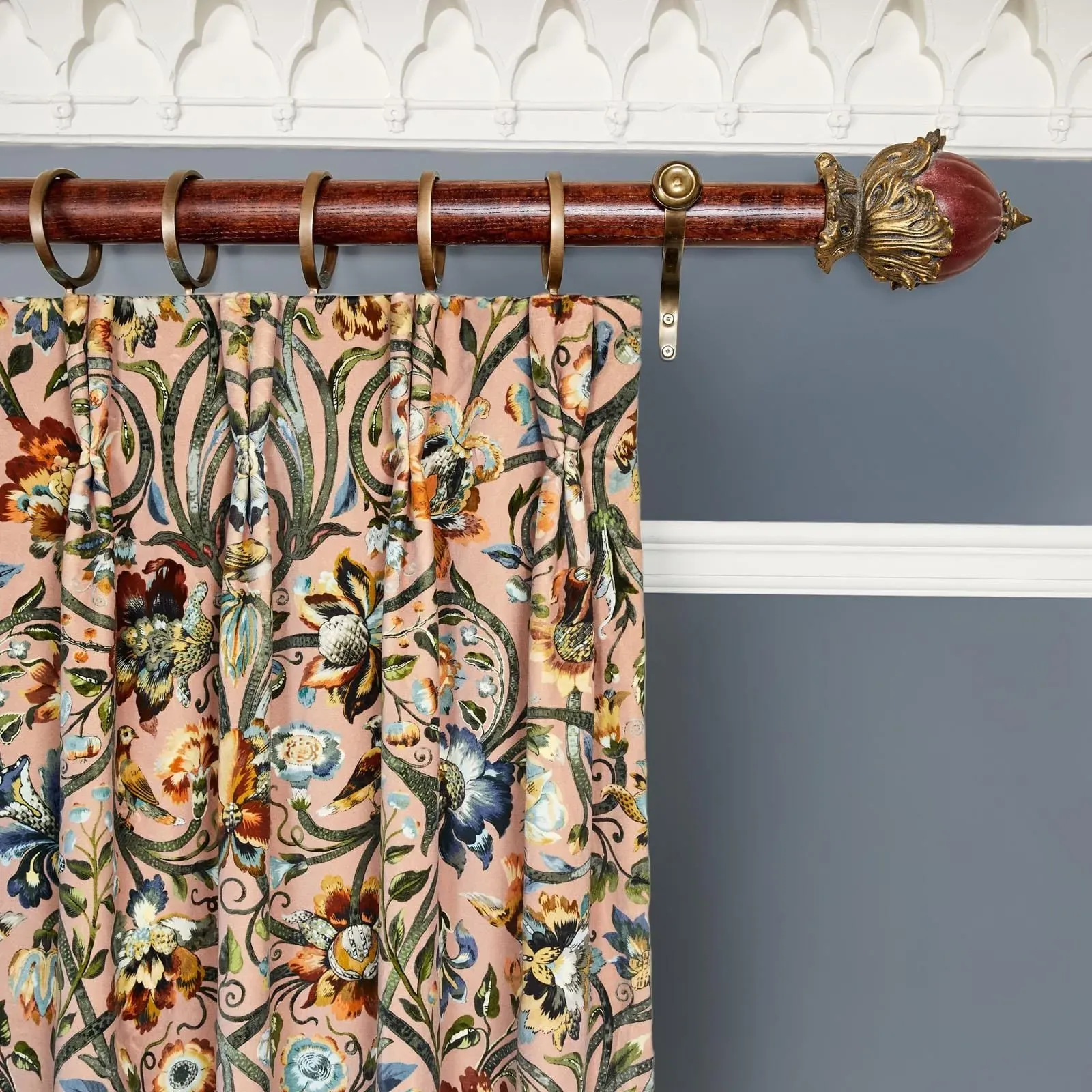 GAIA Velvet Curtain - Blush image