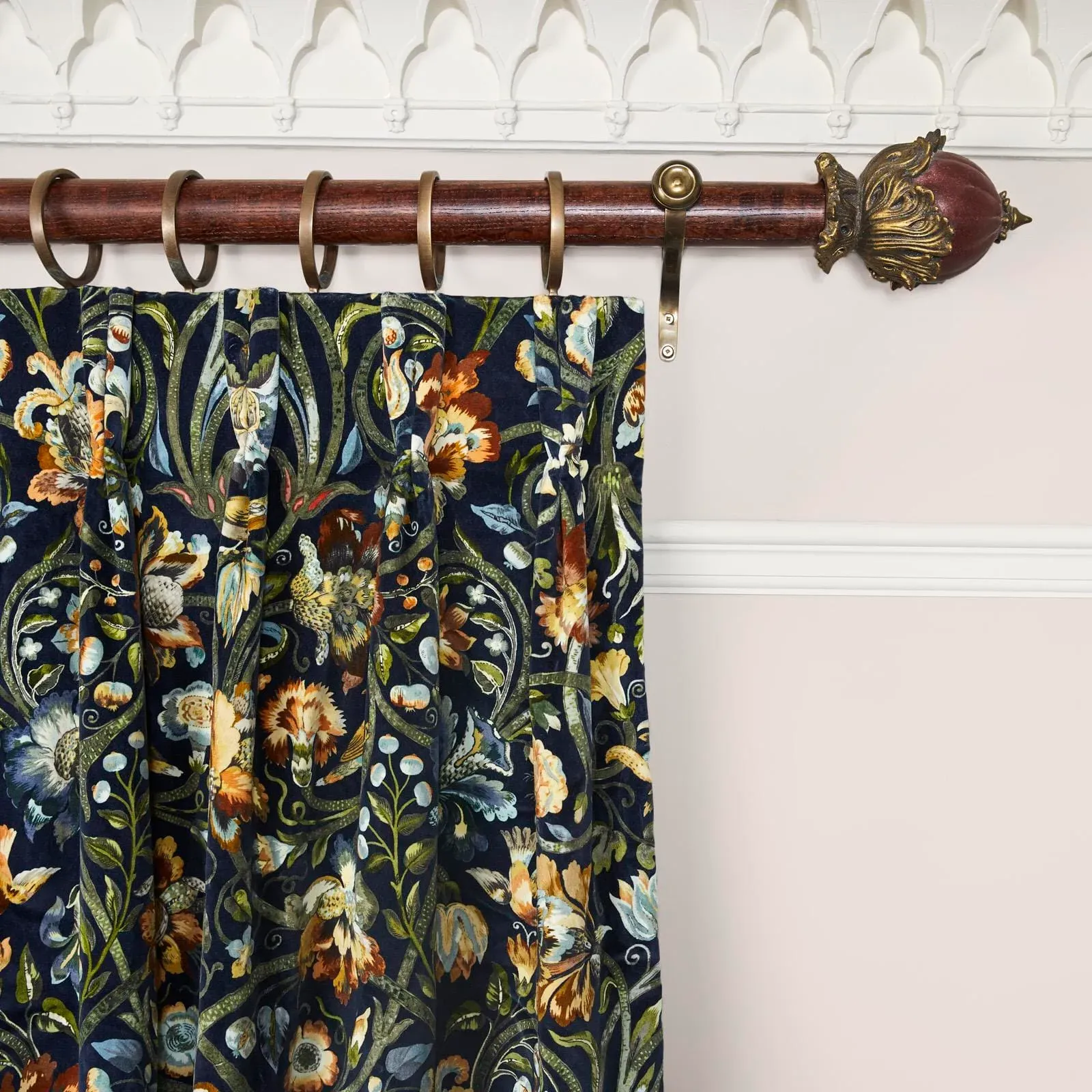 GAIA Velvet Curtain - Midnight