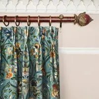 GAIA Velvet Curtain - Prussian Blue