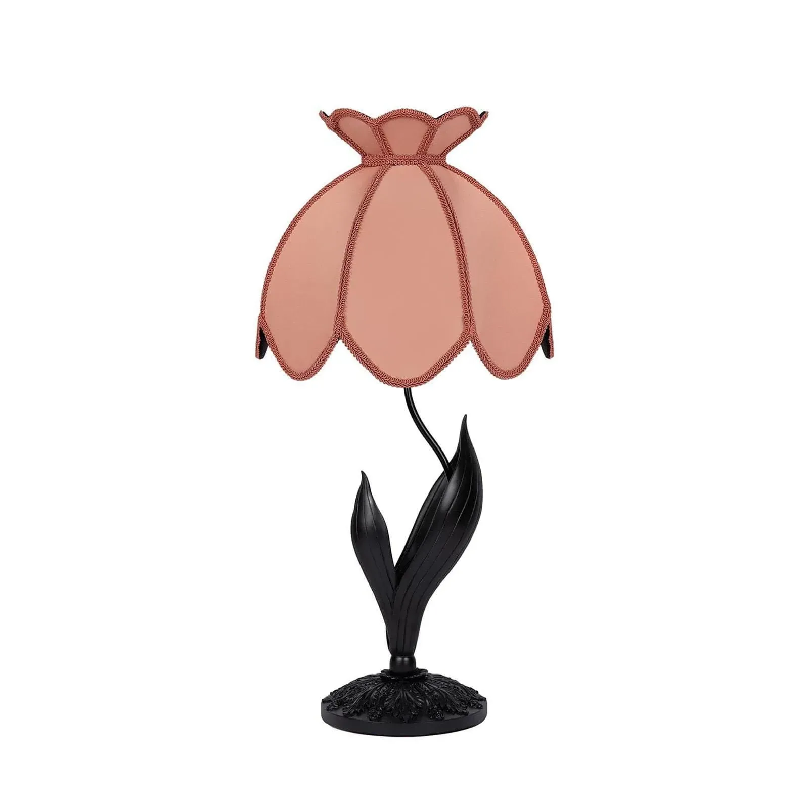 Galanthus Tourmaline Lampshade with Floris Noir Stand - Silk, Brass product