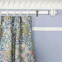 Golden Lily Jacquard Curtain - Parchment