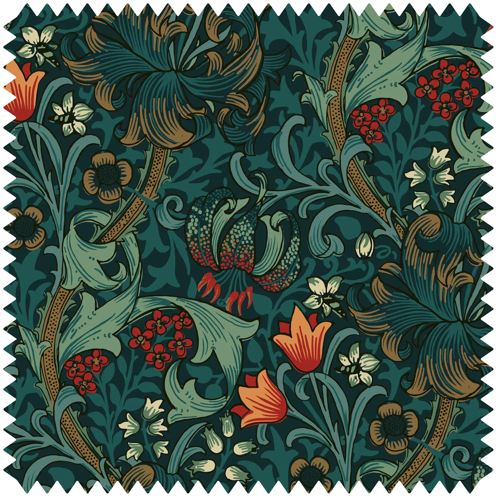 Golden Lily Jacquard - Midnight product