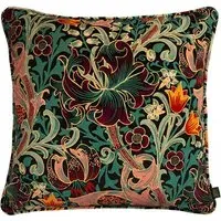 Golden Lily Large Velvet Cushion - Apatite