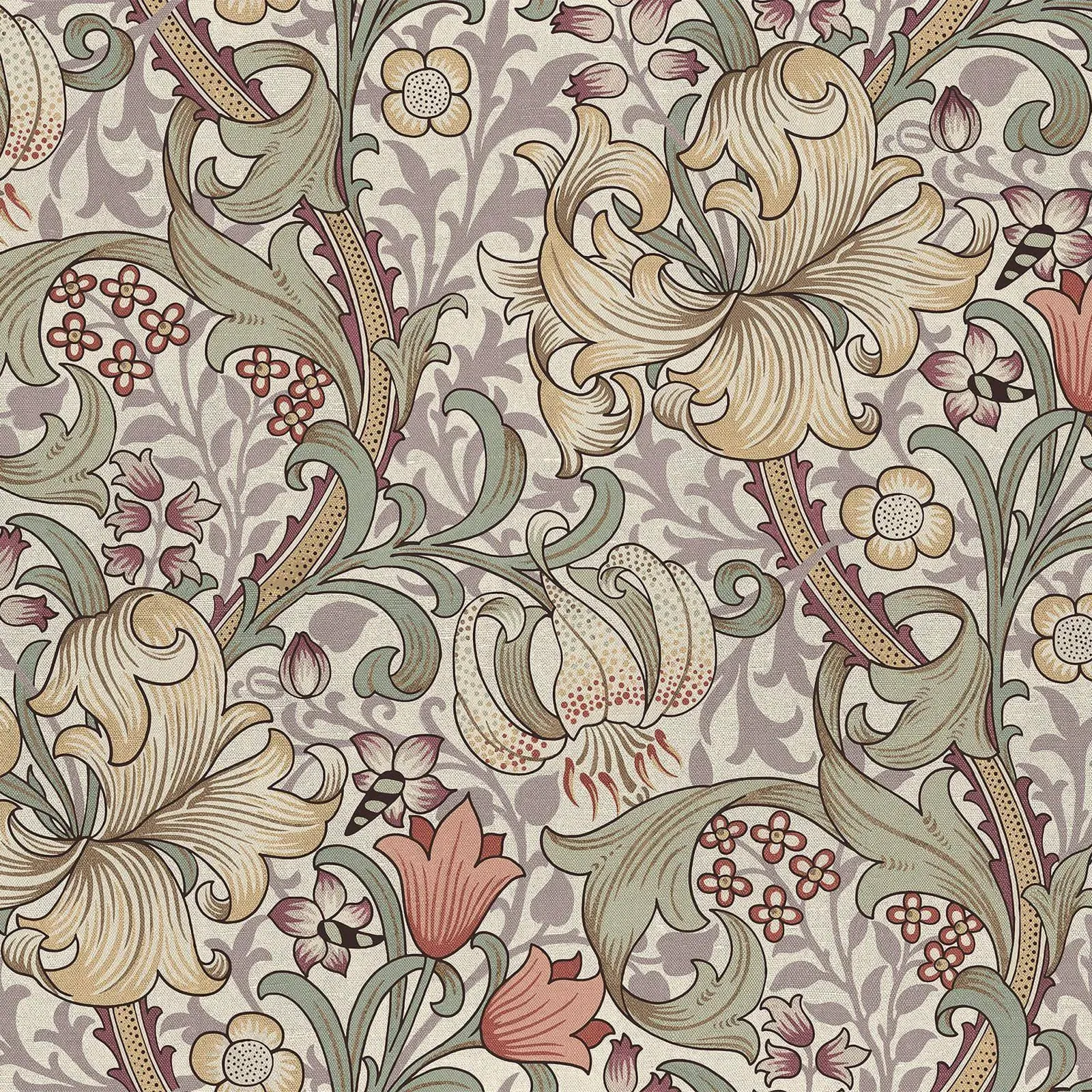 Golden Lily Wallpaper Sample - Cirrus product
