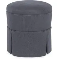 Heavenly Hemp Pomona Ottoman - Woad, Hemp