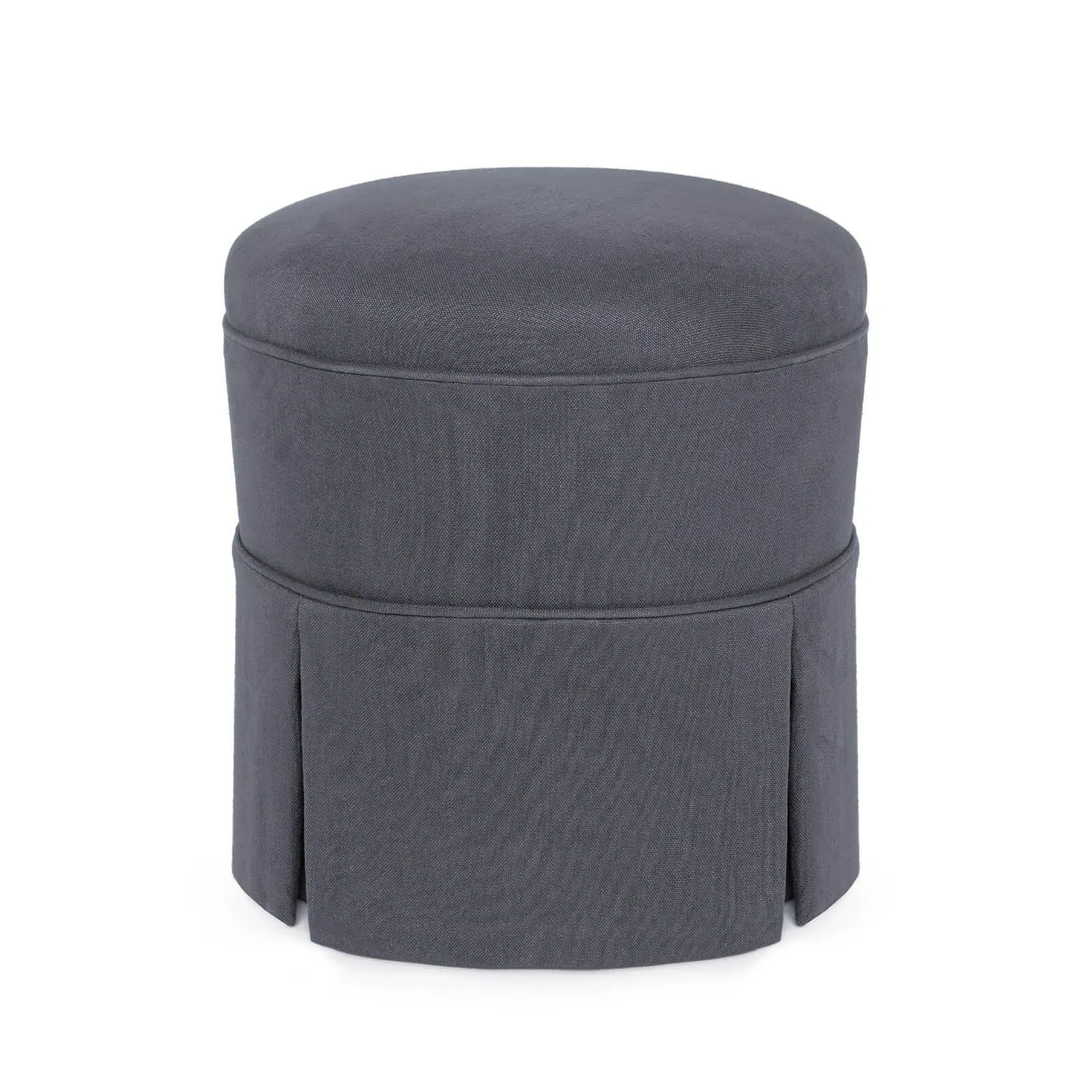 Heavenly Hemp Pomona Ottoman - Woad, Hemp