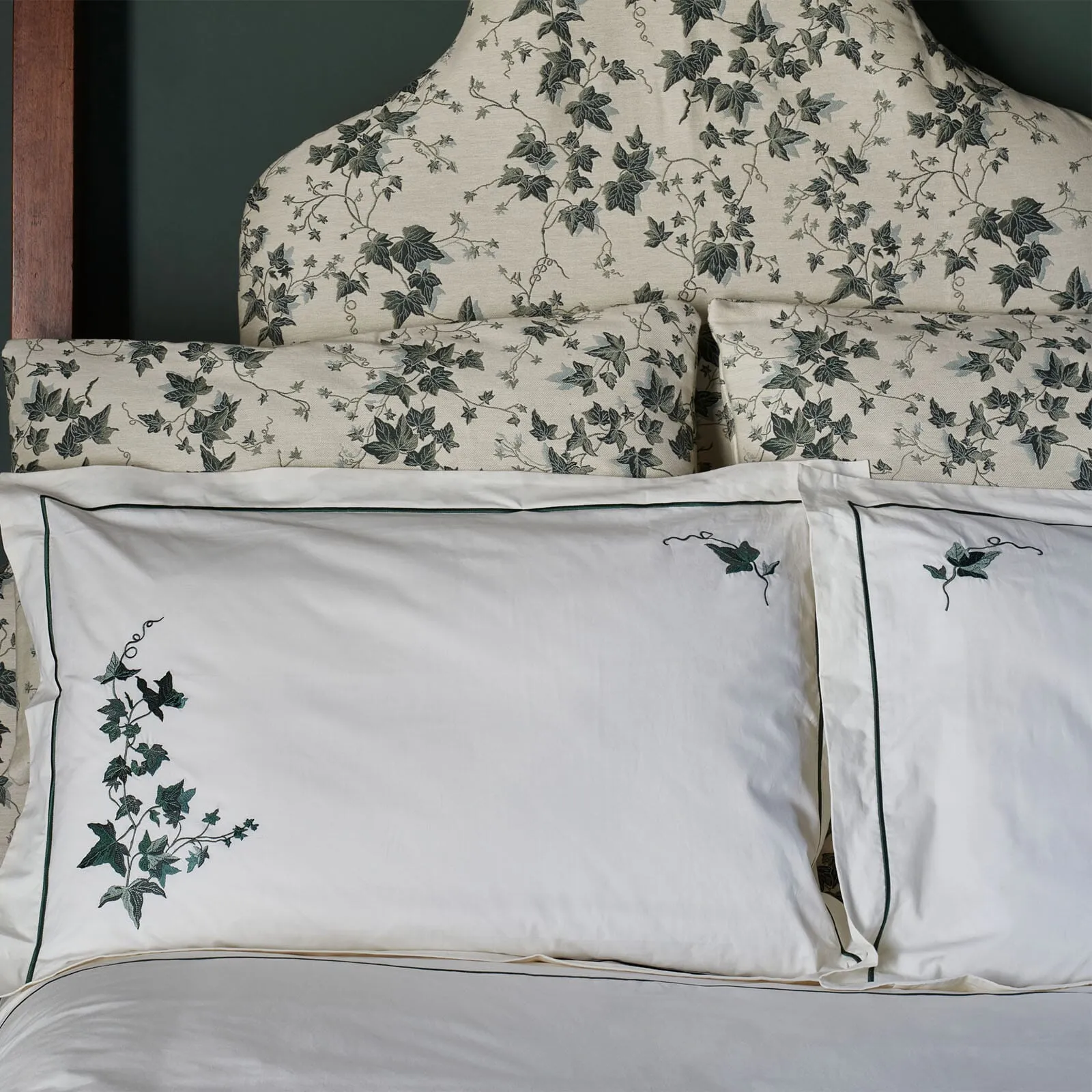 Hedera Super King Bedding Set - Viridian, Cotton product
