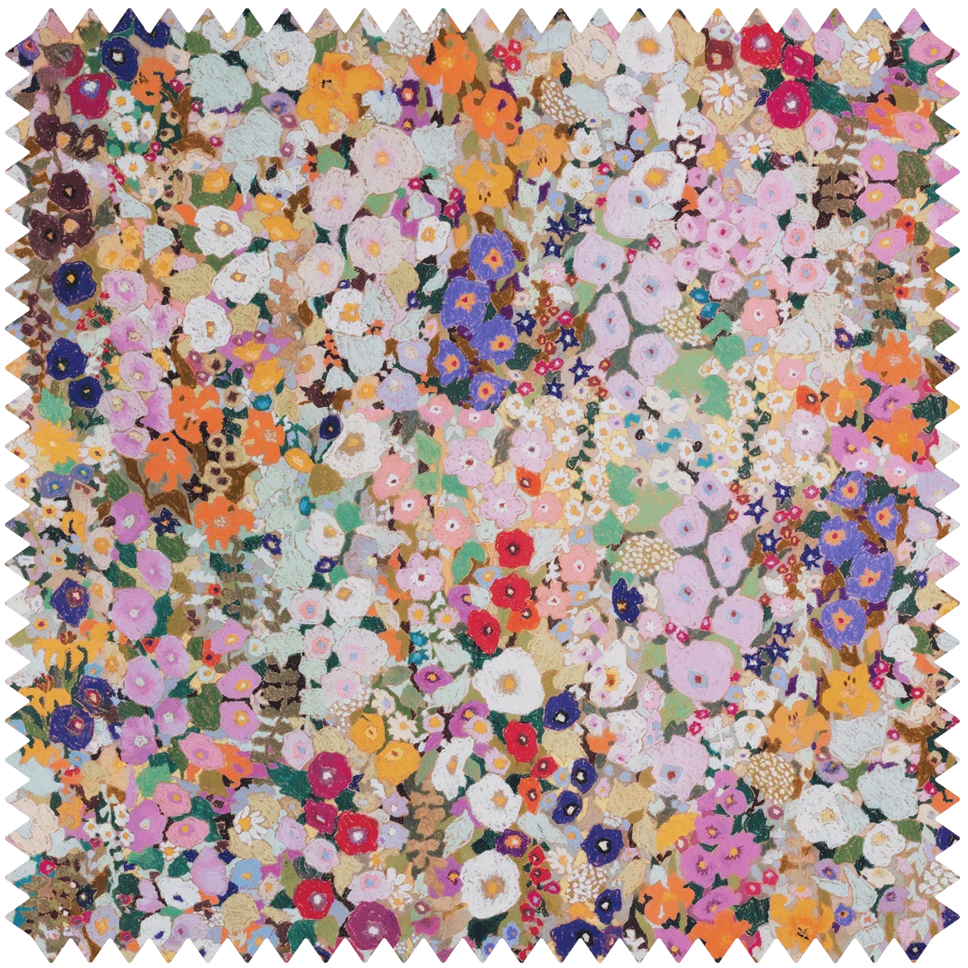 HOLLYHOCKS Cotton Linen - Spring image