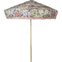 HOLLYHOCKS Parasol - Spring