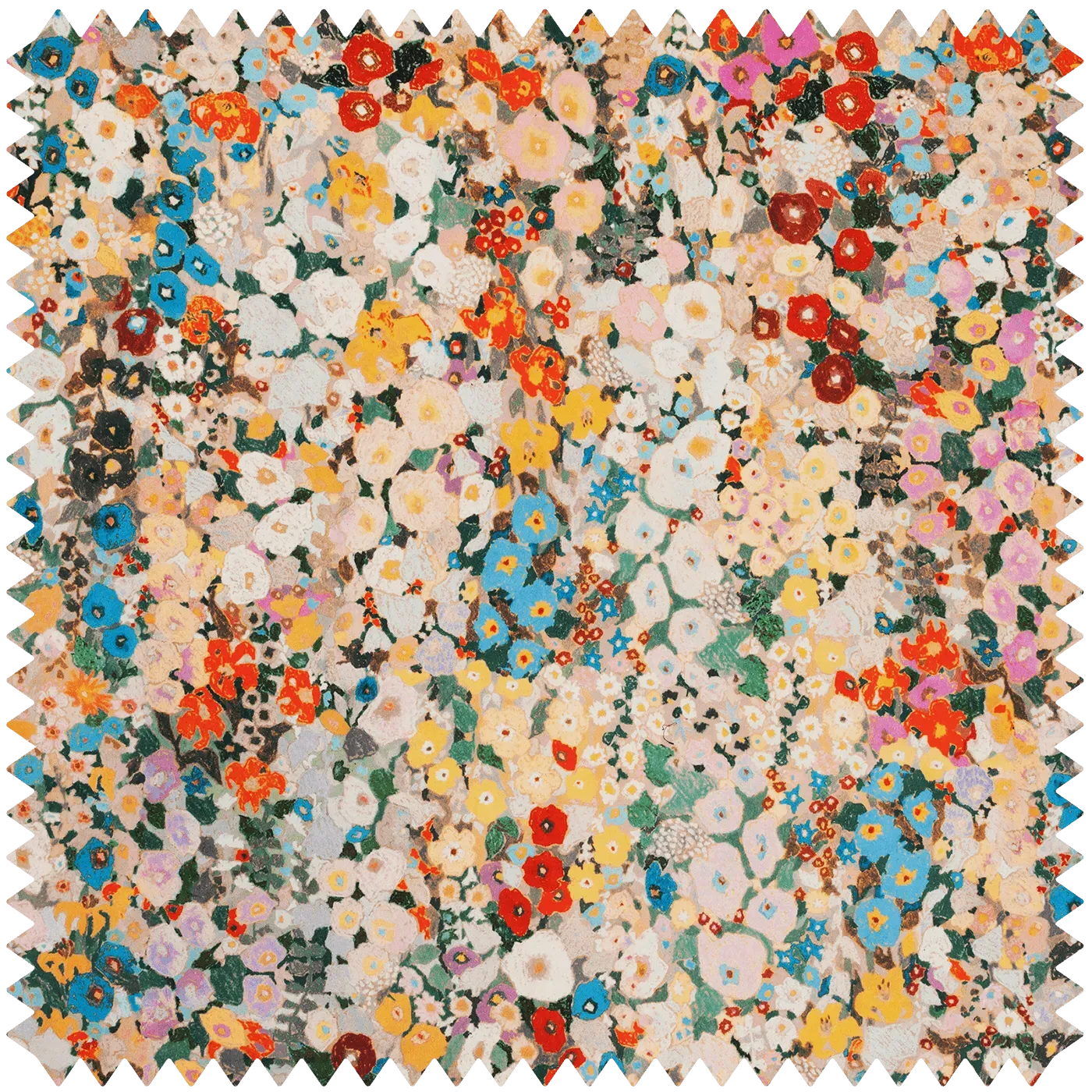 Hollyhocks Velvet Fabric - Autumn product