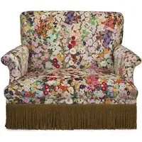 HOLLYHOCKS Velvet Loveseat - Spring