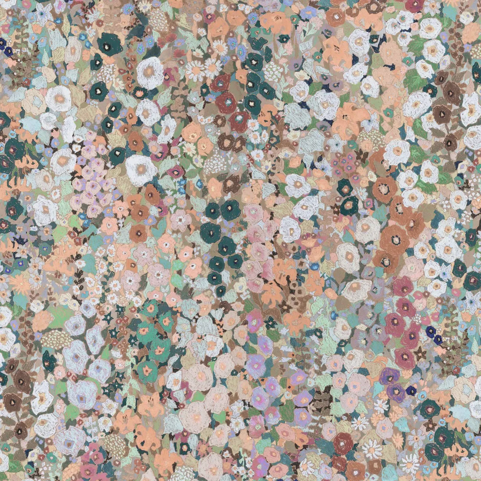 Hollyhocks Wallpaper - Prairie product