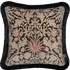HYACINTH NOVELLUS Velvet Fringed Cushion - Noir