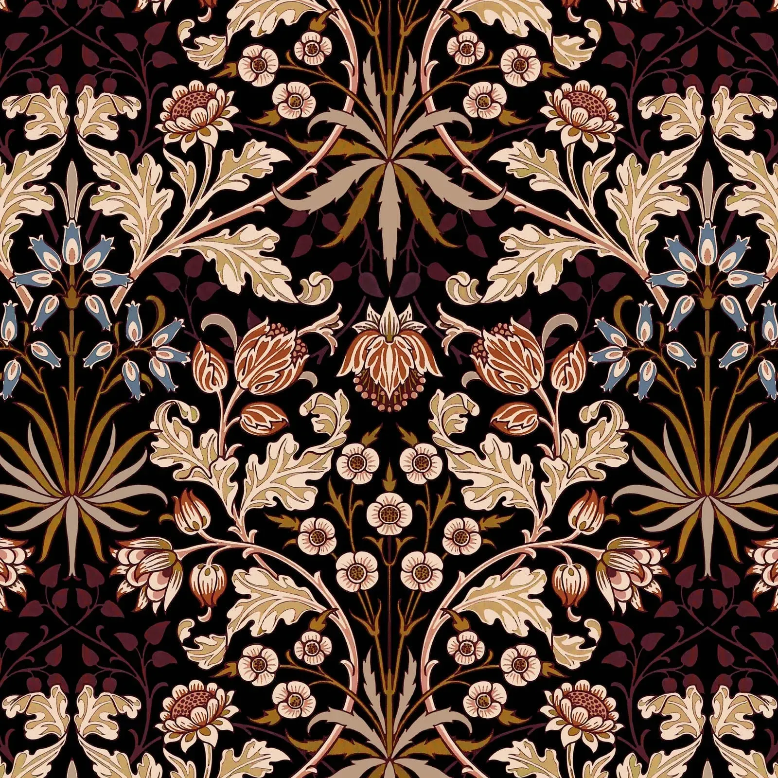 Hyacinth Wallpaper - Black product