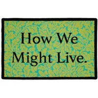 Jeremy Deller Doormat - Chartreuse, Wool