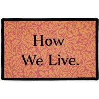 Jeremy Deller Doormat - Coral, Wool