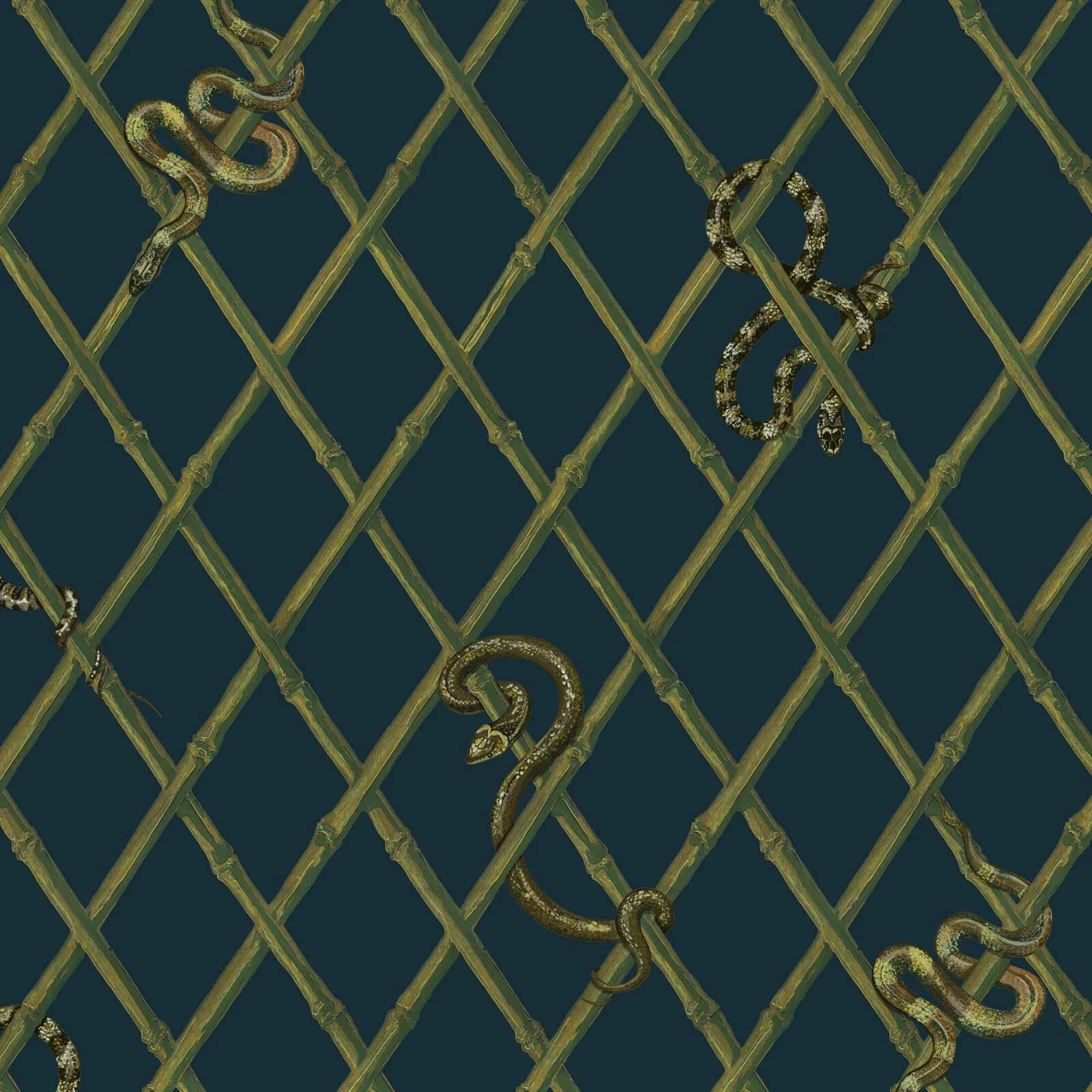 Khasia Wallpaper Sample - Midnight Blue product