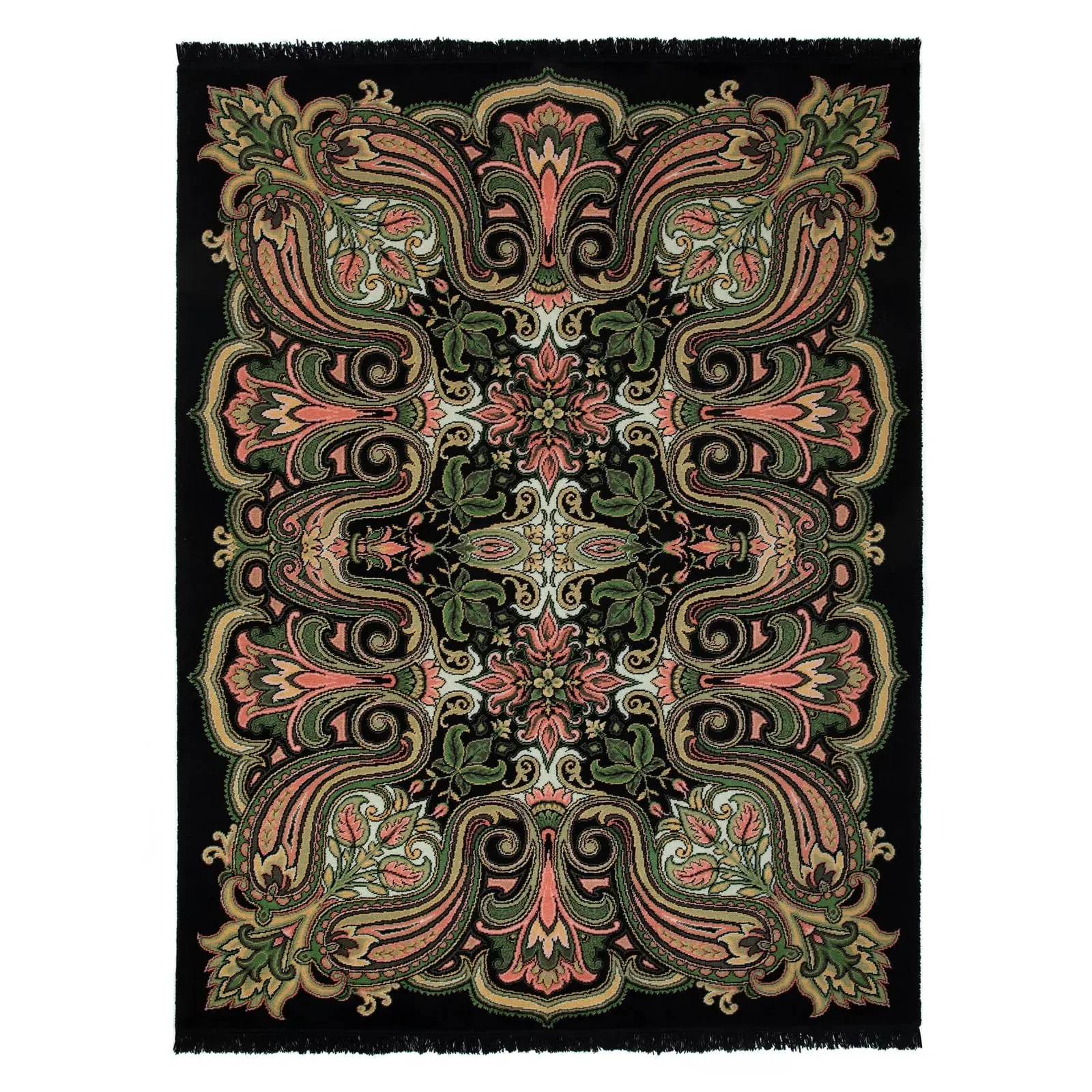 Labyrinth Rug - Noir, Wool