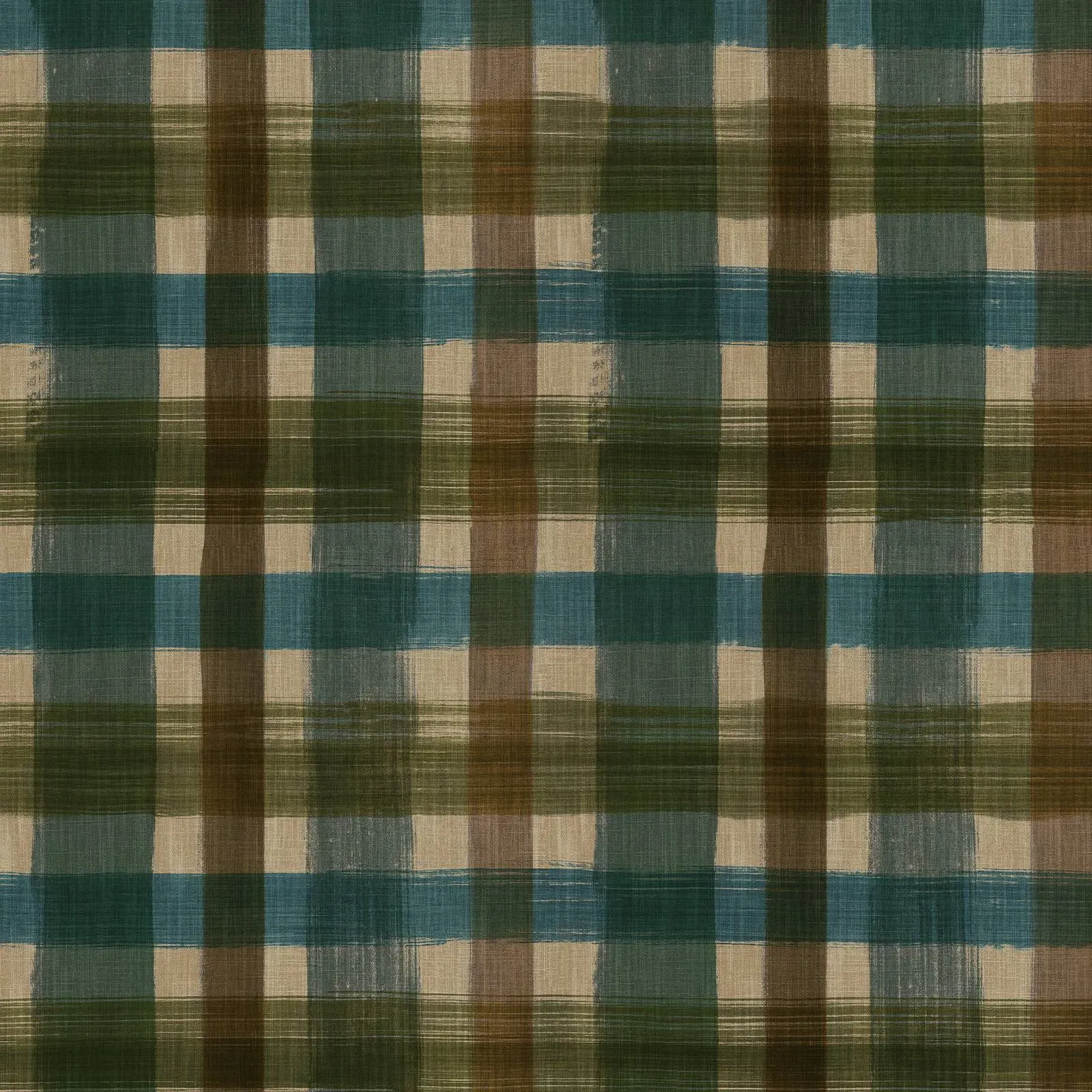 London Fields Check Wallpaper - Cerulean product