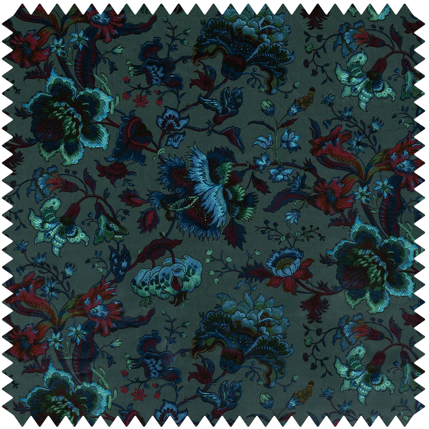 Majorelle Velvet Fabric - Petrol product