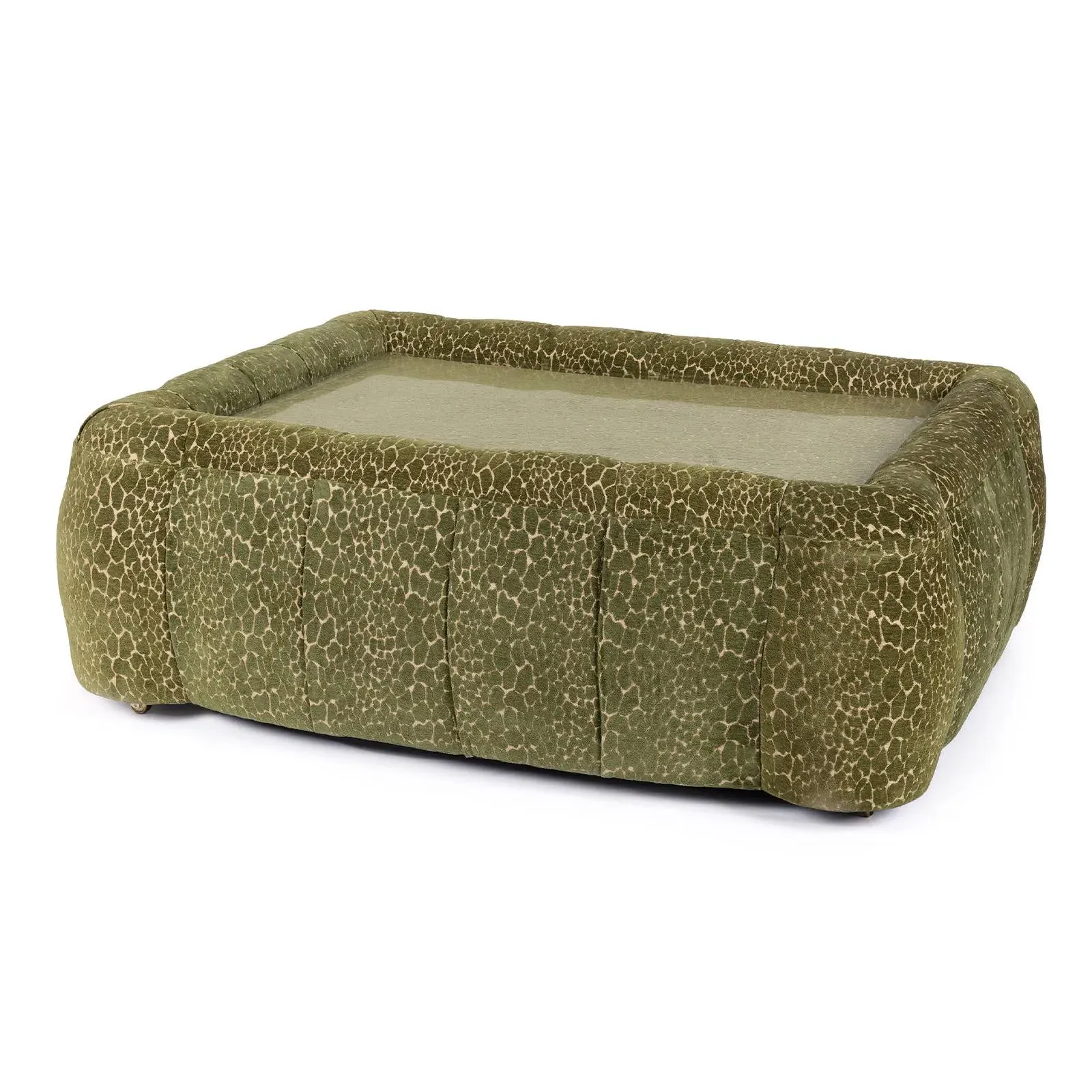 MARA Jacquard Nichol Large Ottoman - Nephrite, Cotton product