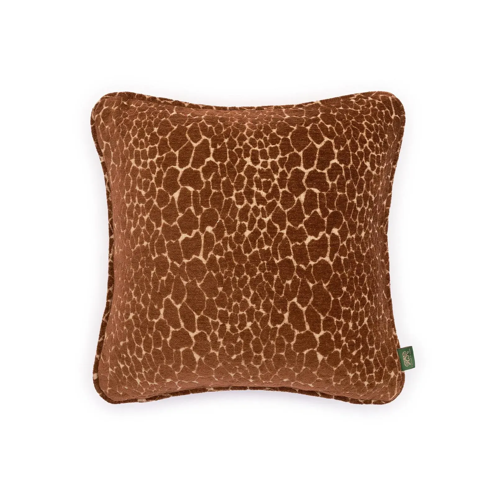 MARA Jacquard Piped Cushion - Tobacco, Cotton product