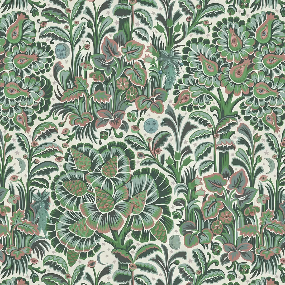 Moon Garden Magna Wallpaper Sample - Tourmaline image