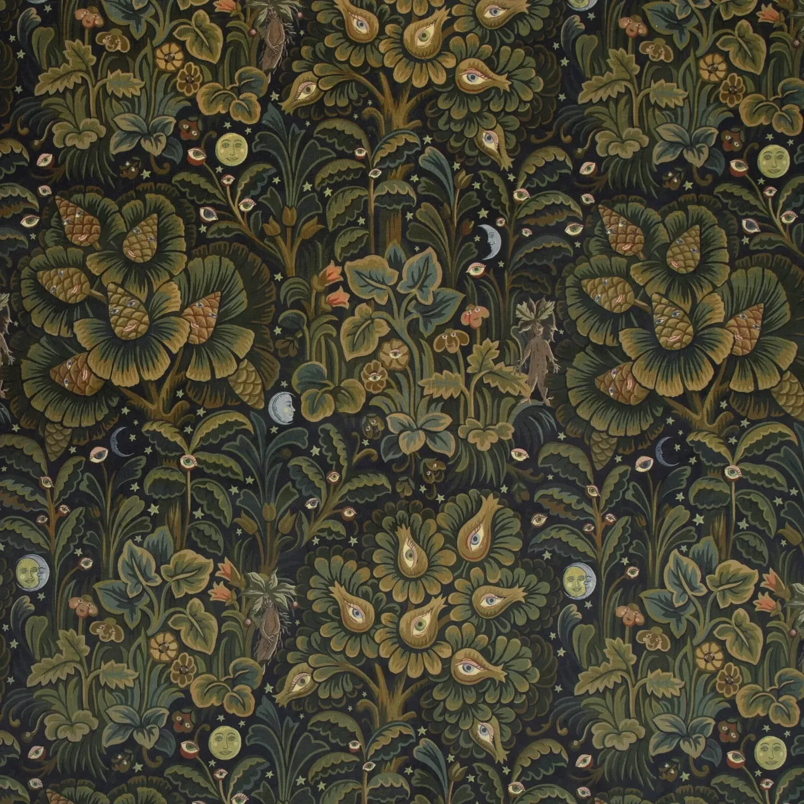 Moon Garden Wallpaper Sample - Midnight image