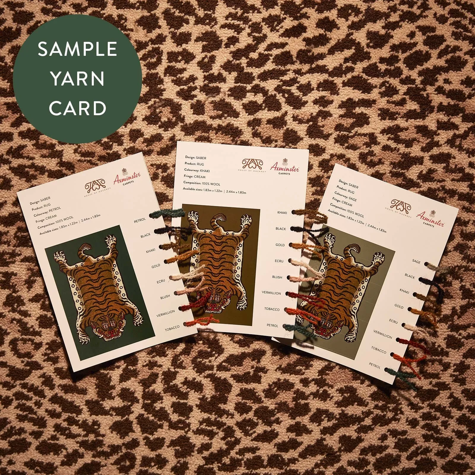 Olwen Sample Card Rug - Noir product